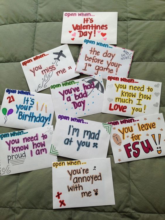 Valentines Day Ideas For Her Long Distance
 1000 images about Open when letters on Pinterest
