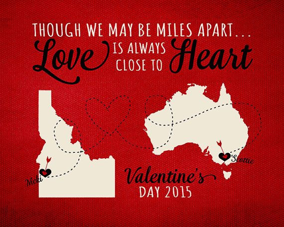 Valentines Day Ideas For Her Long Distance
 Long distance Distance and Valentine day ts on Pinterest