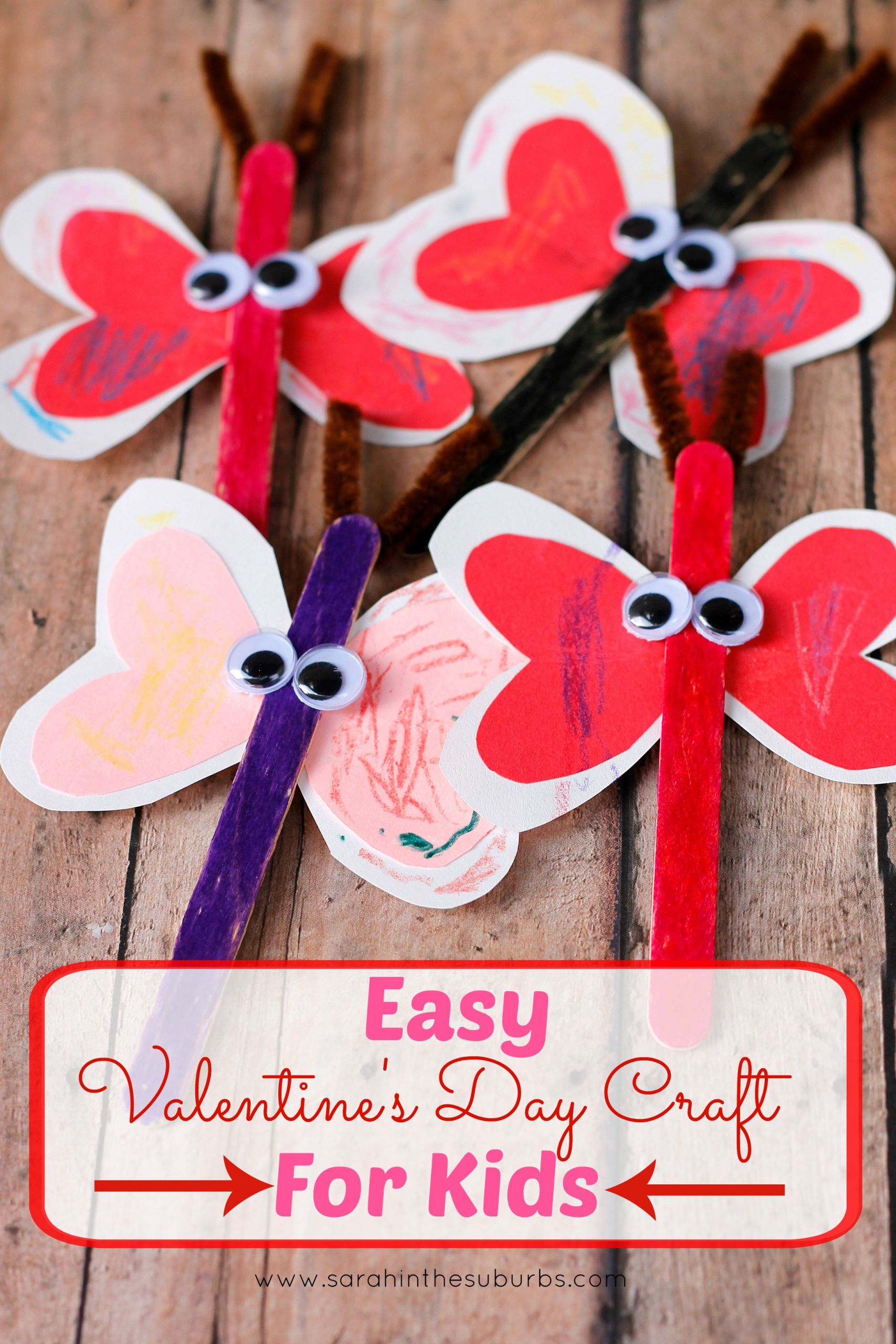 Valentines Day Toddler Craft
 Love Bug Valentine s Day Craft for Kids Sarah in the Suburbs