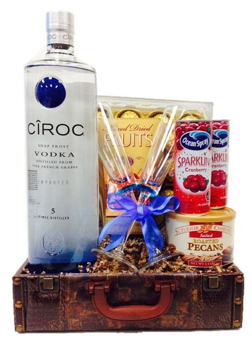 Vodka Gift Basket Ideas
 Ciroc Vodka Gift Basket SEND Liquor