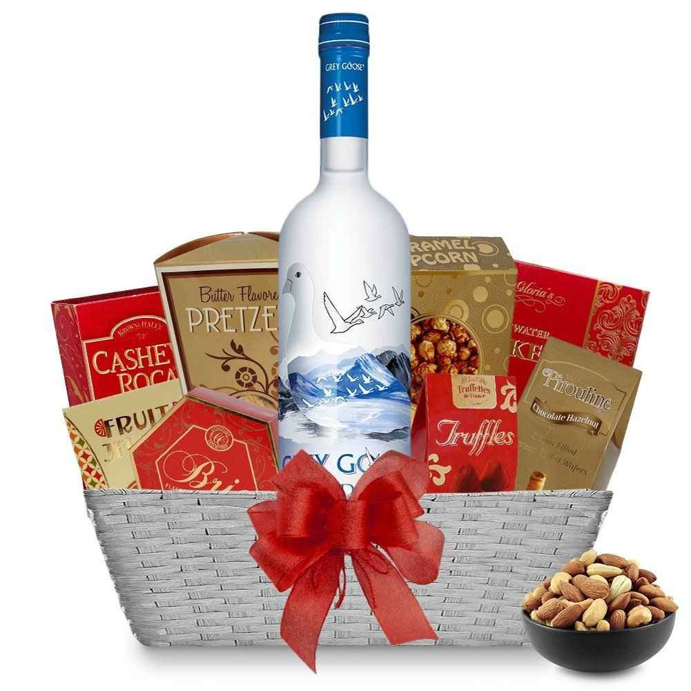 Vodka Gift Basket Ideas
 Send Grey Goose Original Vodka Gift Basket line