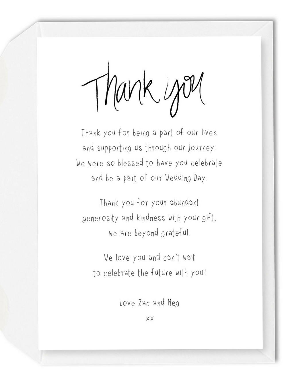 Wedding Gift Thank You Wording
 5 Wording Ideas for Your Wedding Thank You Cards – For the