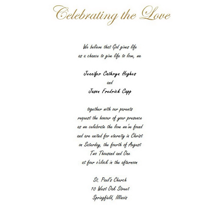 Wedding Invitation Wording From Bride And Groom
 Wedding Invitations Bride Groom Both Parents 6 Free Wording