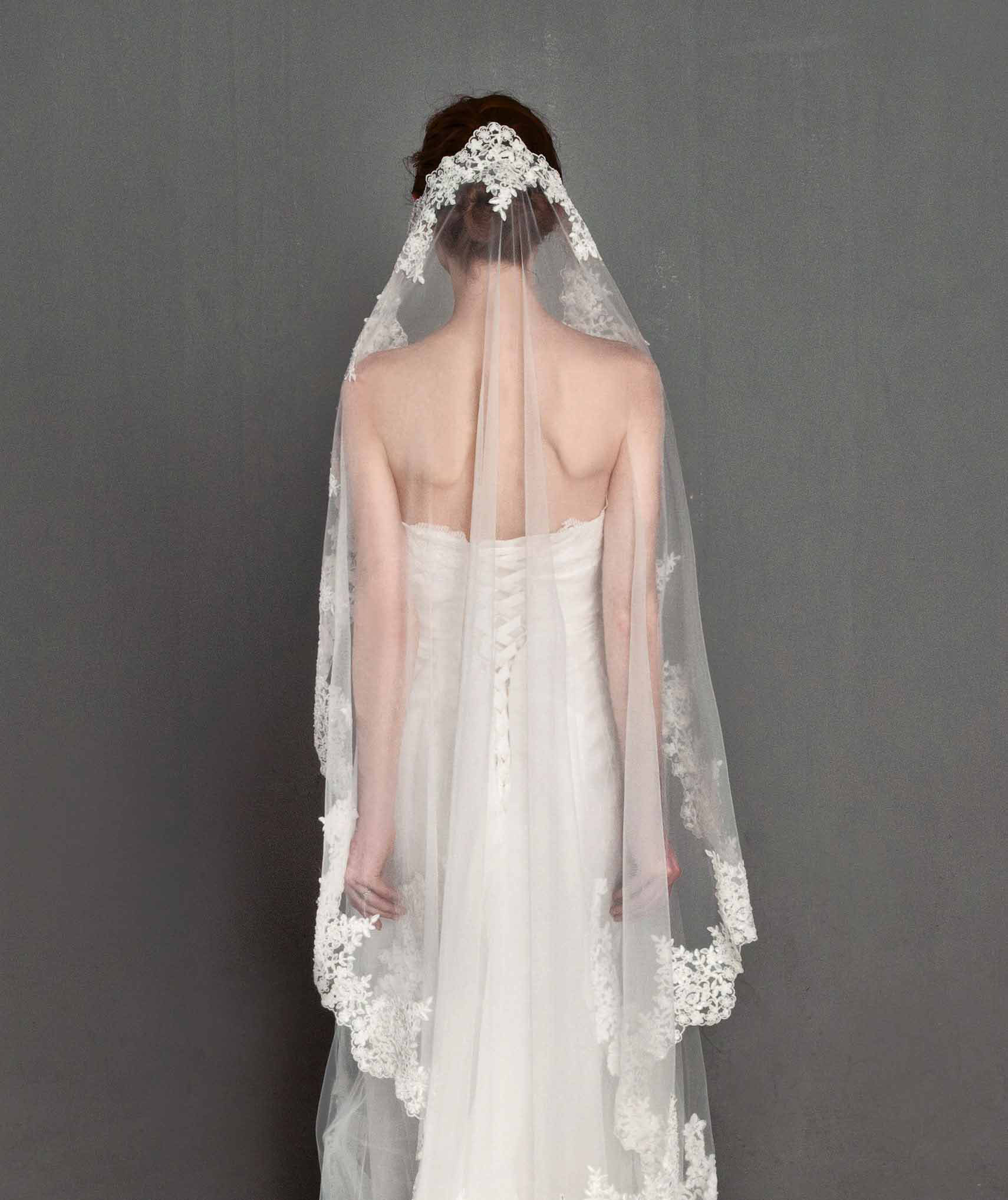 Wedding Lace Veils
 Wedding Accessories Soft Lace Bridal Veil Fingertip Veil