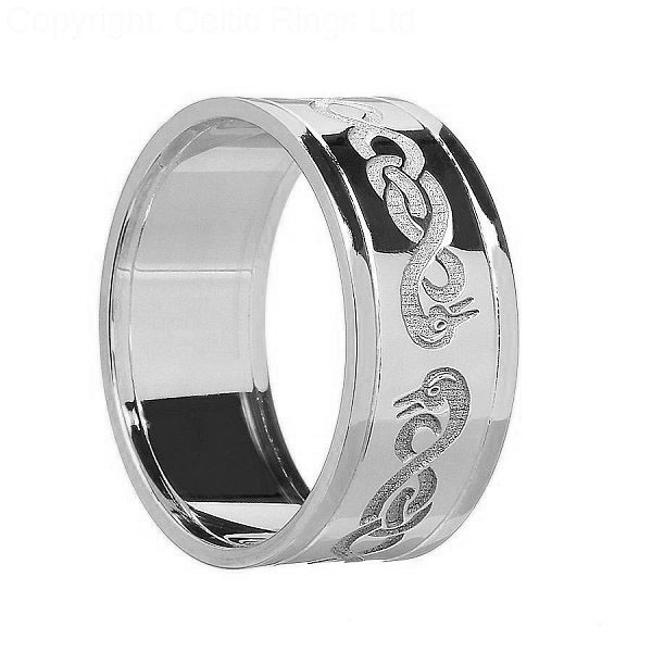 Wedding Rings.com
 Celtic Swan Wedding Ring with Trim