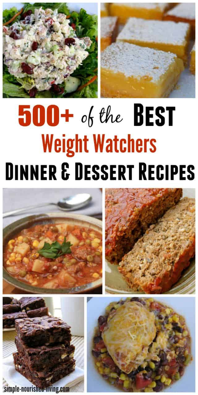 Weight Watcher Dinner Recipes
 500 Weight Watchers Recipes for Dinner and Dessert