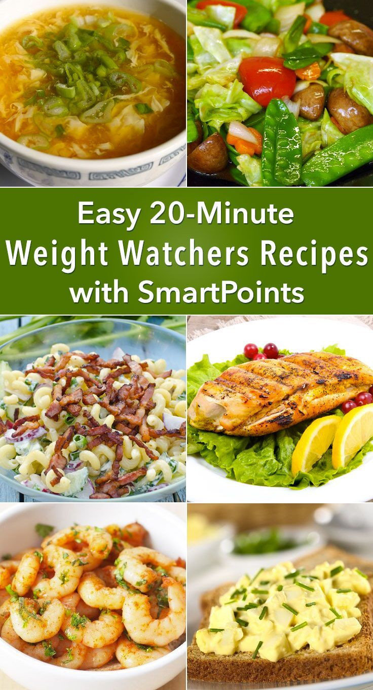 Weight Watcher Dinner Recipes
 Easy 20 Minute Weight Watchers Dinner Recipes with