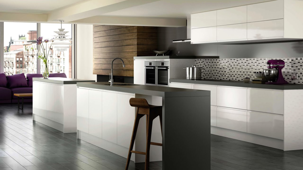 White Contemporary Kitchen Cabinets
 High Gloss White Modern Kitchen Cabinets Brands Options