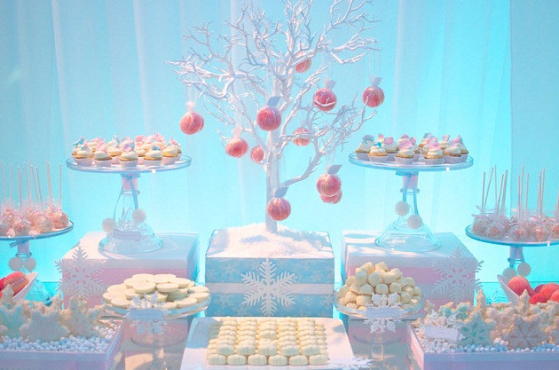 Winter Themed Desserts
 Winter Wonderland Dessert Table guest feature