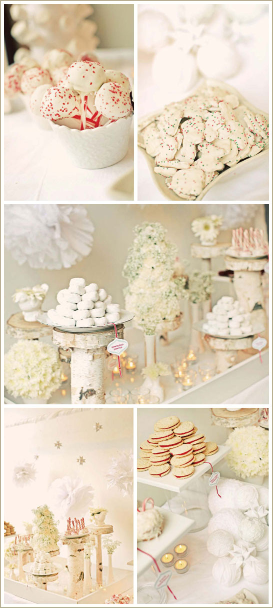 Winter Themed Desserts
 Real Party Winter Wonderland