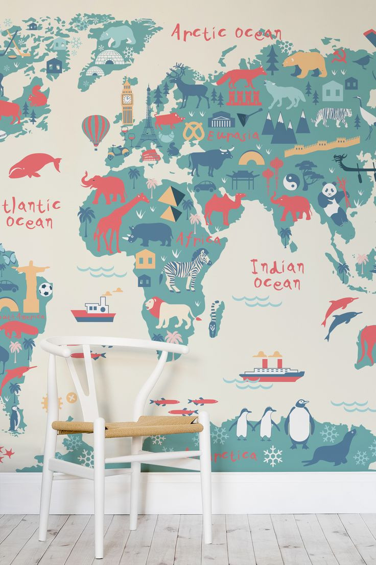 World Map Kids Room
 Top 5 Pins of the Week Kids Decor Petit & Small