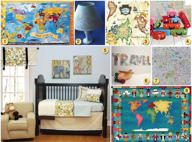 World Map Kids Room
 Using Maps as Kid s Room Decor