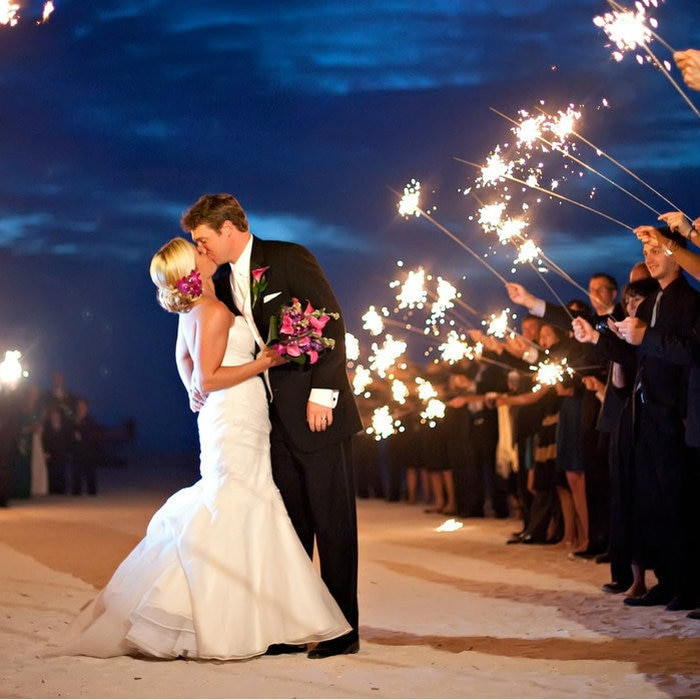 10 Inch Wedding Sparklers
 36" Gold Sparklers – Long Sparklers for Weddings and