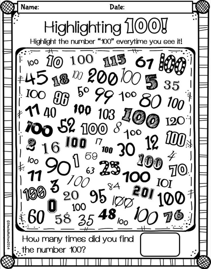 100 Day Activities For Preschoolers
 54 best images about 100 Days of School Ideas on Pinterest