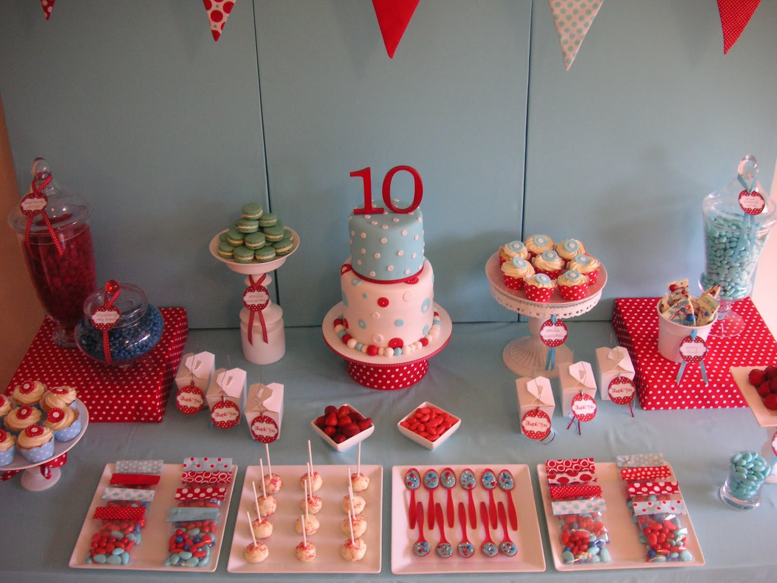 10Th Birthday Party Ideas For Girls
 Coolest Cupcakes Anya s 10th birthday polka dot party