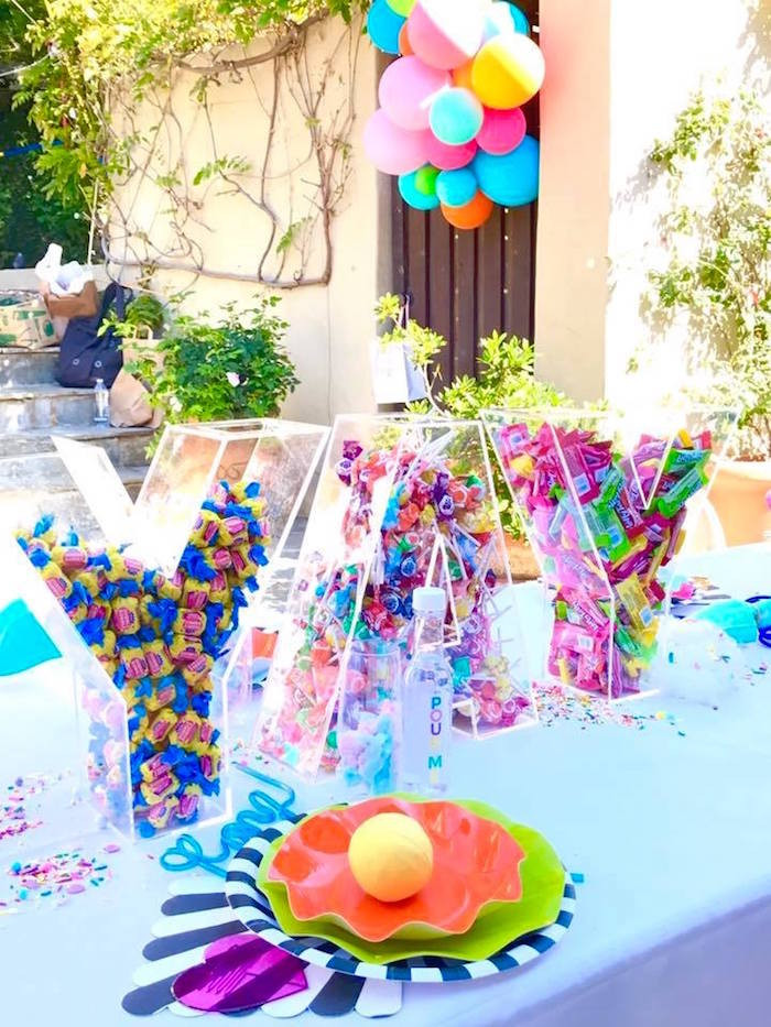 10Th Birthday Party Ideas For Girls
 Kara s Party Ideas Colorful Modern 10th Birthday Party