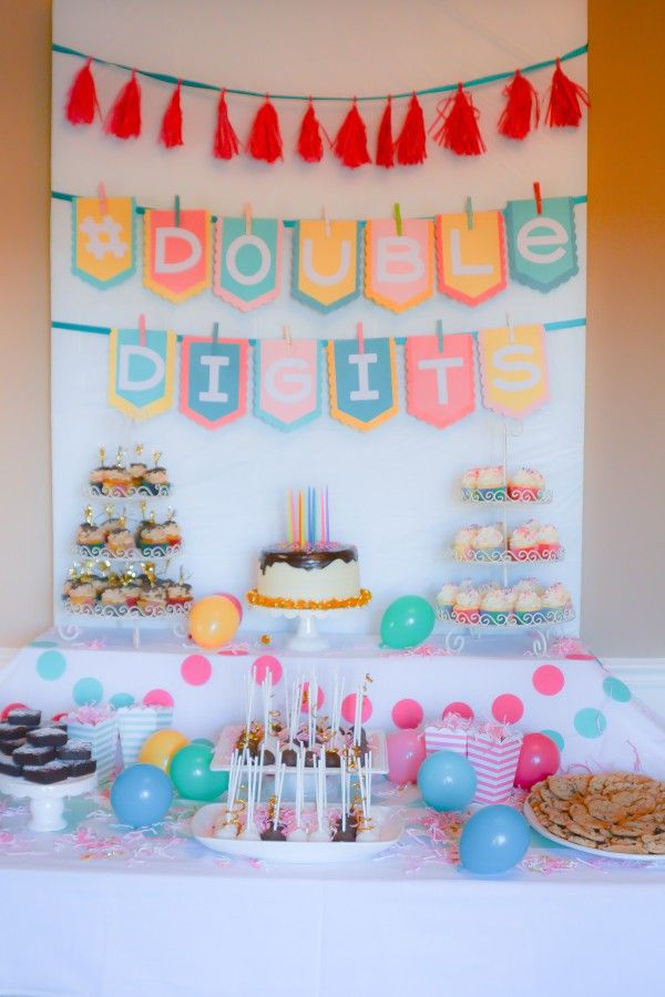 10Th Birthday Party Ideas For Girls
 DoubleDigits A 10th Birthday Party