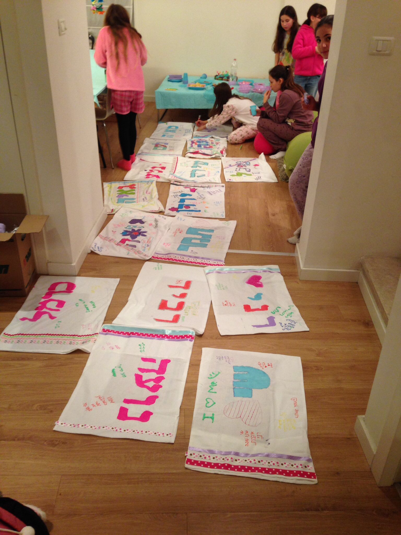 11 Year Old Birthday Party
 Pillowcase crafts at 11 year old s pyjama party