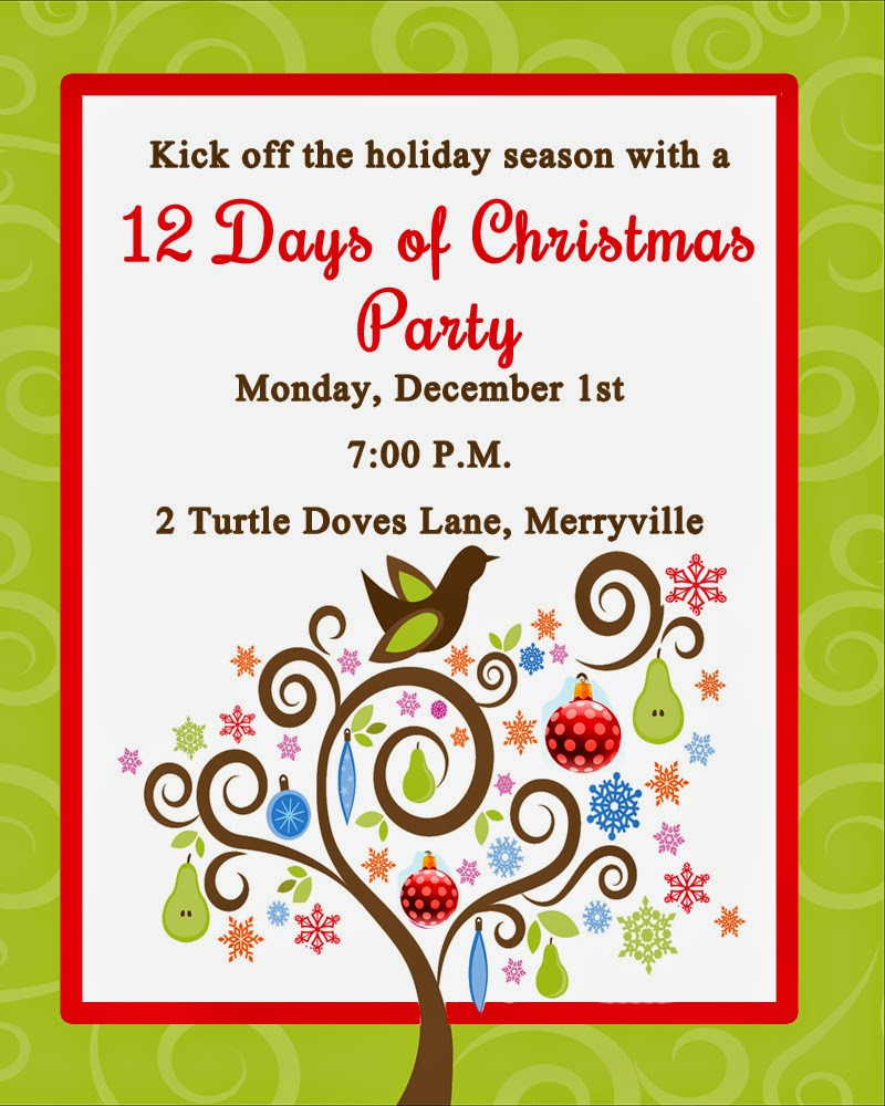 12 Days Of Christmas Party Ideas
 Invite and Delight Twelve Days of Christmas