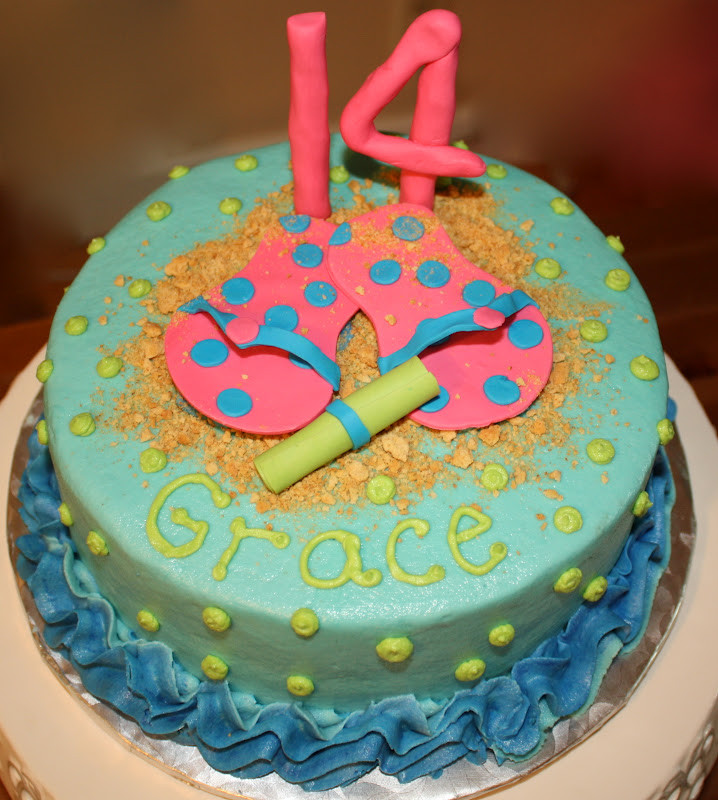 14th Birthday Cake
 Kake Summer 14th Birthday