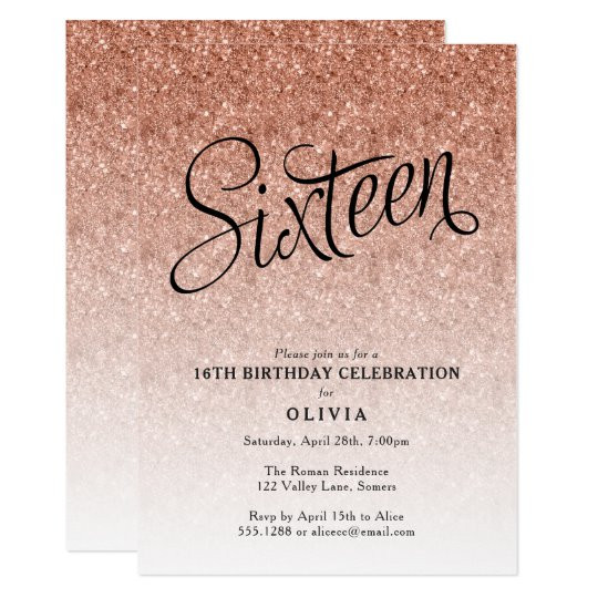 16th Birthday Invitations
 16th Birthday Party Invitations & Announcements