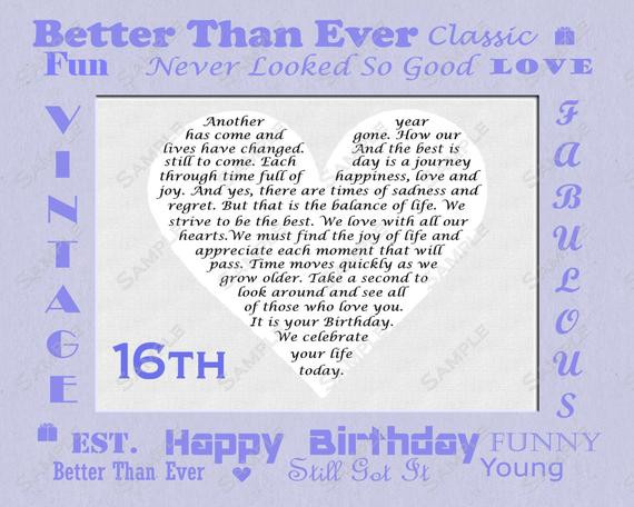 16Th Birthday Quotes
 16th Birthday Quotes And Poems QuotesGram