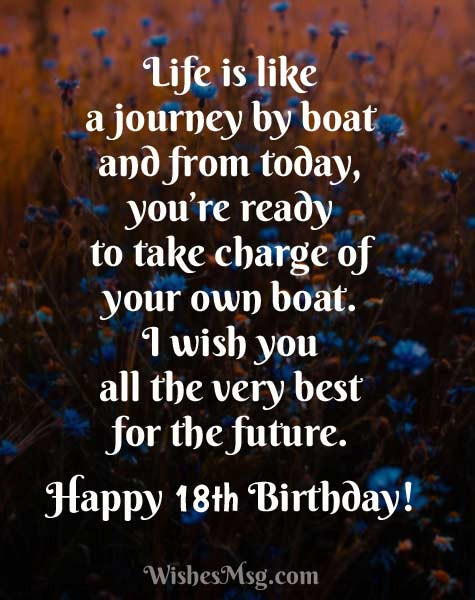 18 Years Old Birthday Quotes
 18th Birthday Wishes Happy 18th Birthday Messages and Quotes
