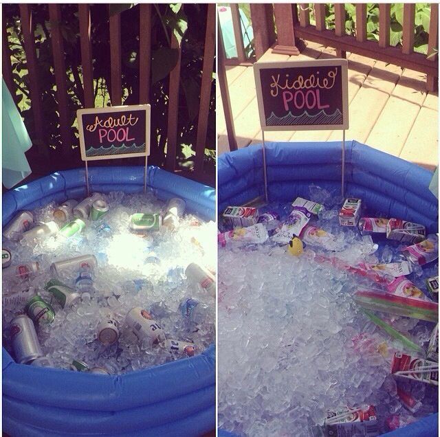 18Th Birthday Backyard Party Ideas
 Kid pool and adult pool for summer parties