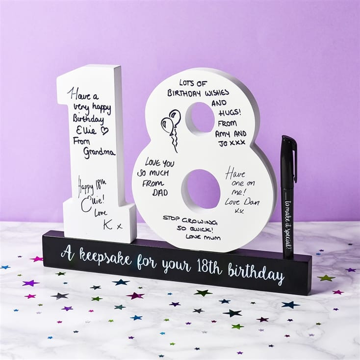 18th Birthday Gifts For Her
 18th Birthday Signature Numbers