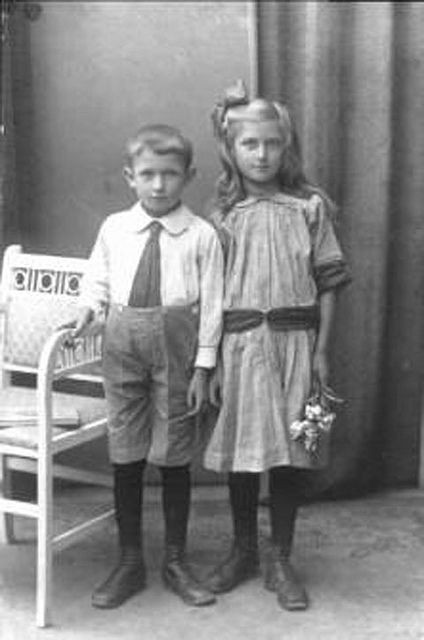 1920S Kids Fashion
 Ernst and Erna German children 1920s or early 1930s by