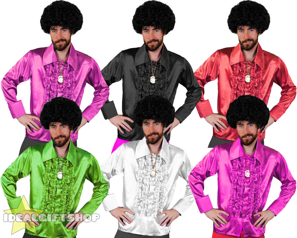 1970'S Mens Hairstyles
 MENS 1970 S DISCO RUFFLE SHIRTS ADULTS FANCY DRESS COSTUME