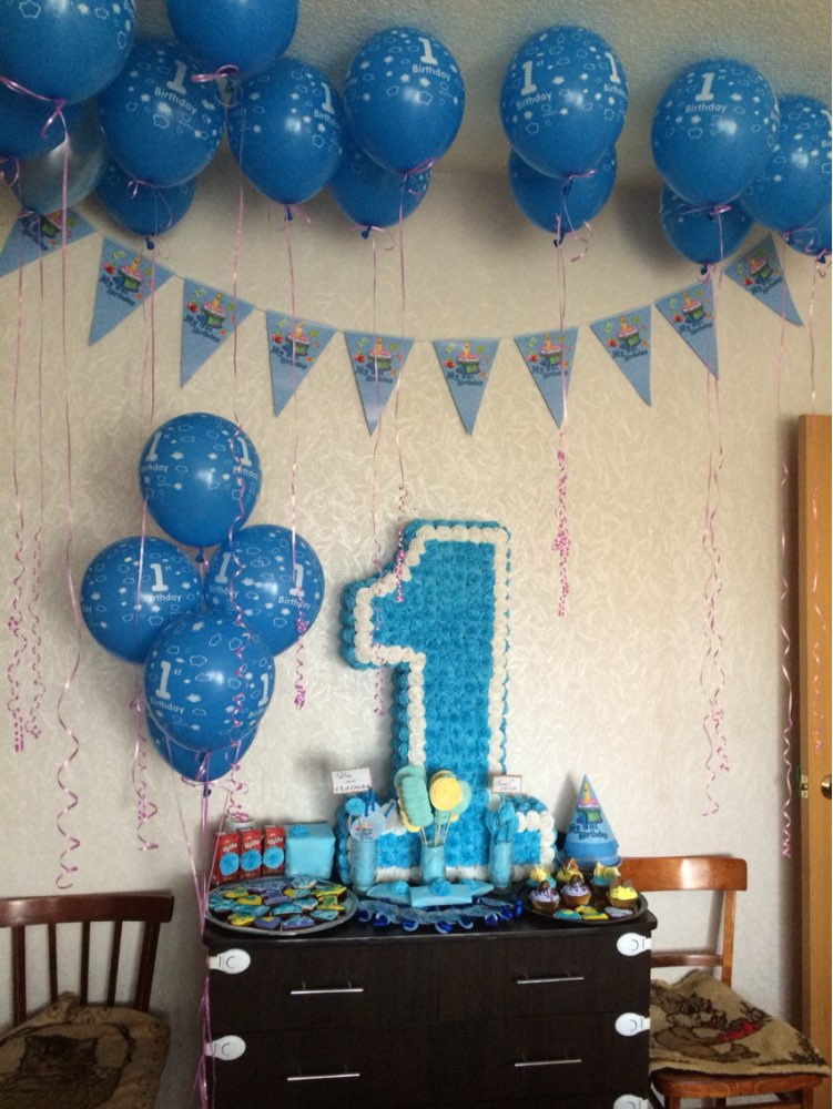 1st Birthday Boy Decorations
 20pcs 12" Boys&Girls 1st Birthday balls Happy Birthday