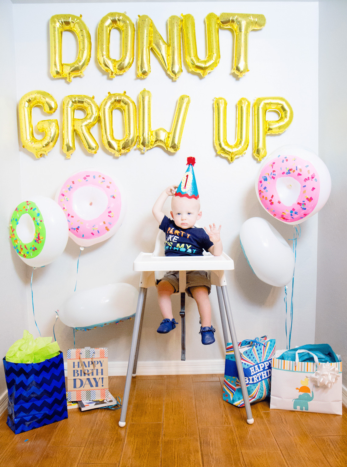1st Birthday Boy Decorations
 Donut Grow Up 1st Birthday Party Friday We re in Love