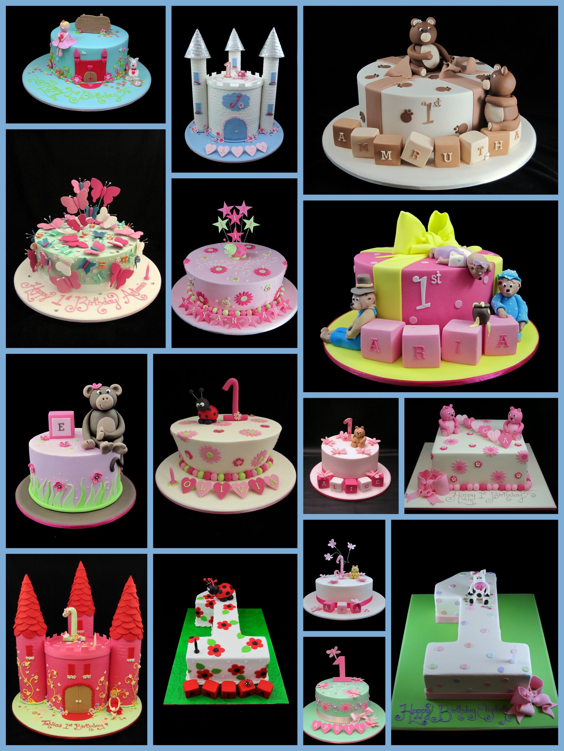 1st Birthday Cakes Girl
 21st birthday for girls