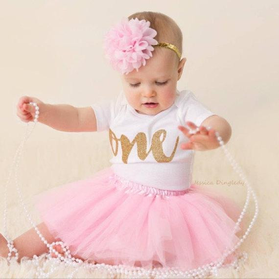 1St Birthday Party Dress For Baby Girl
 First Birthday Outfit Girl 1st Birthday Girl Outfit Pink and