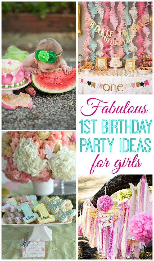 1st Birthday Party Ideas Girl
 Baby Girl Turns e Design Dazzle