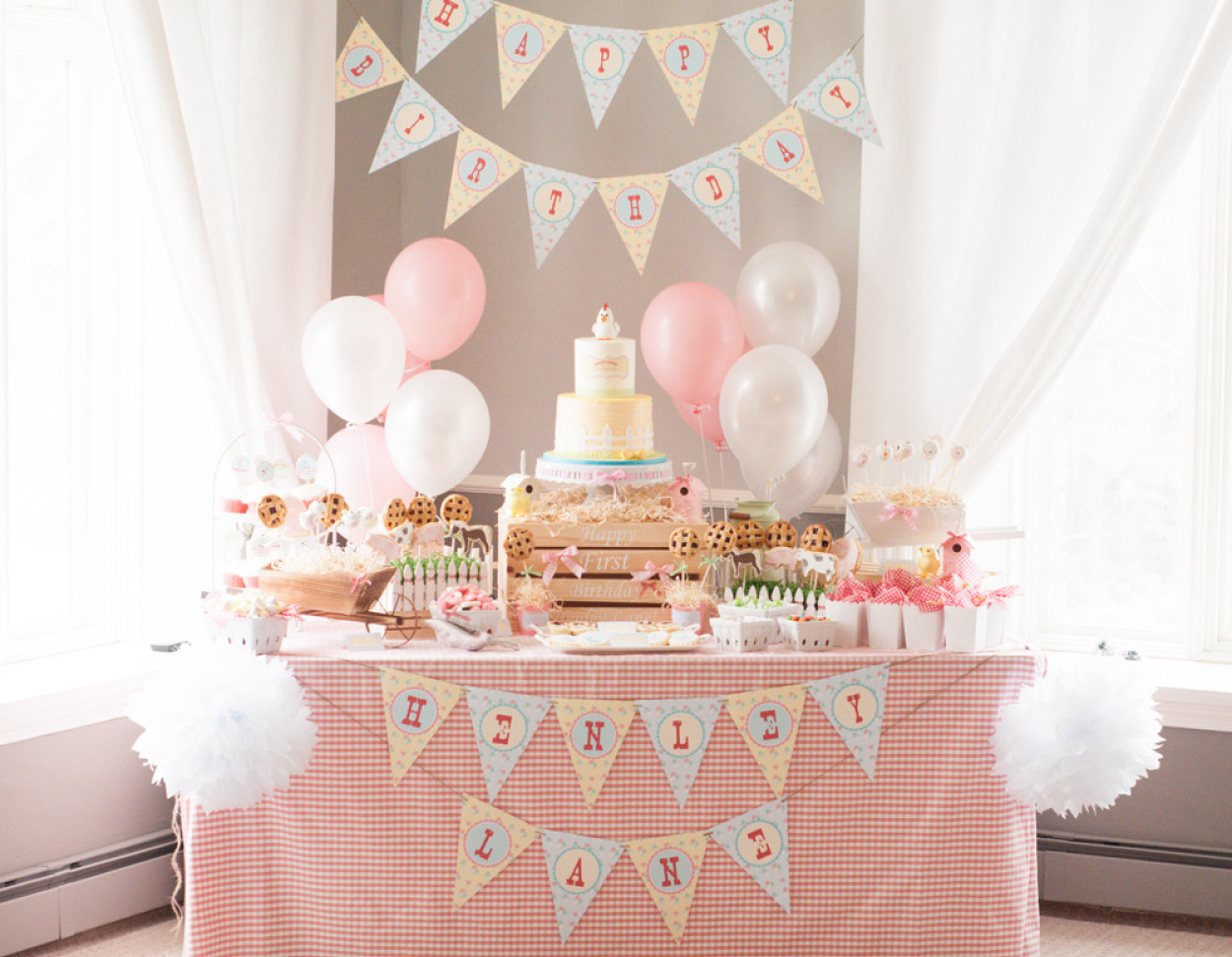 1st Birthday Party
 A Gorgeous Farm 1st Birthday Party Anders Ruff Custom