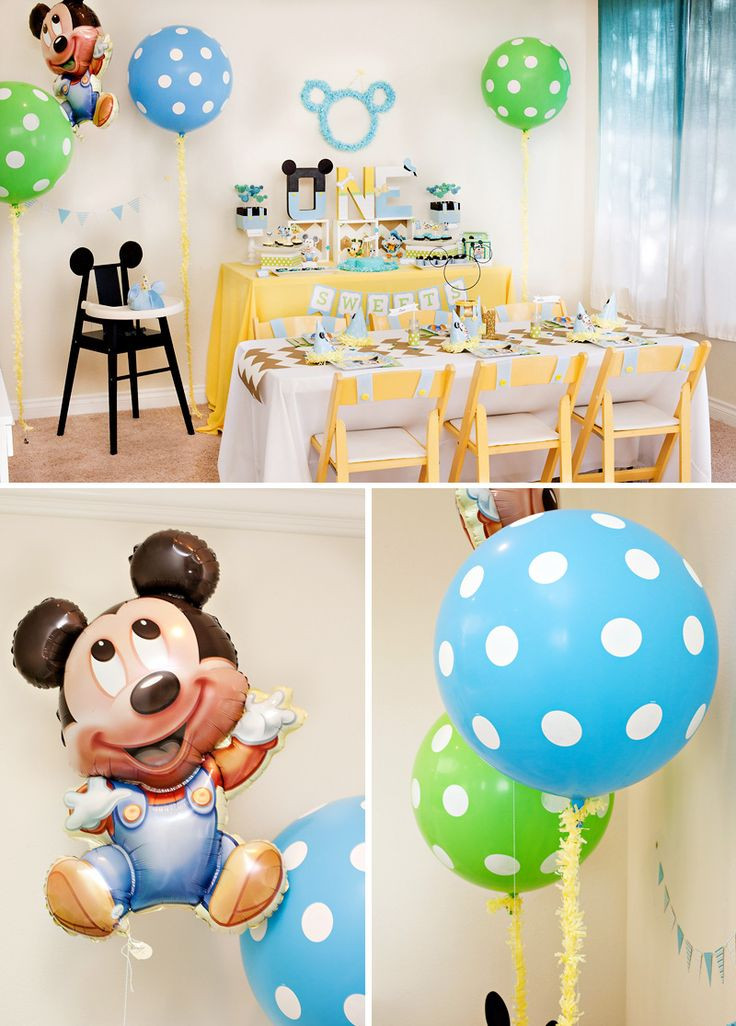 1st Birthday Party Supplies Boy
 Creative Mickey Mouse 1st Birthday Party Ideas Free