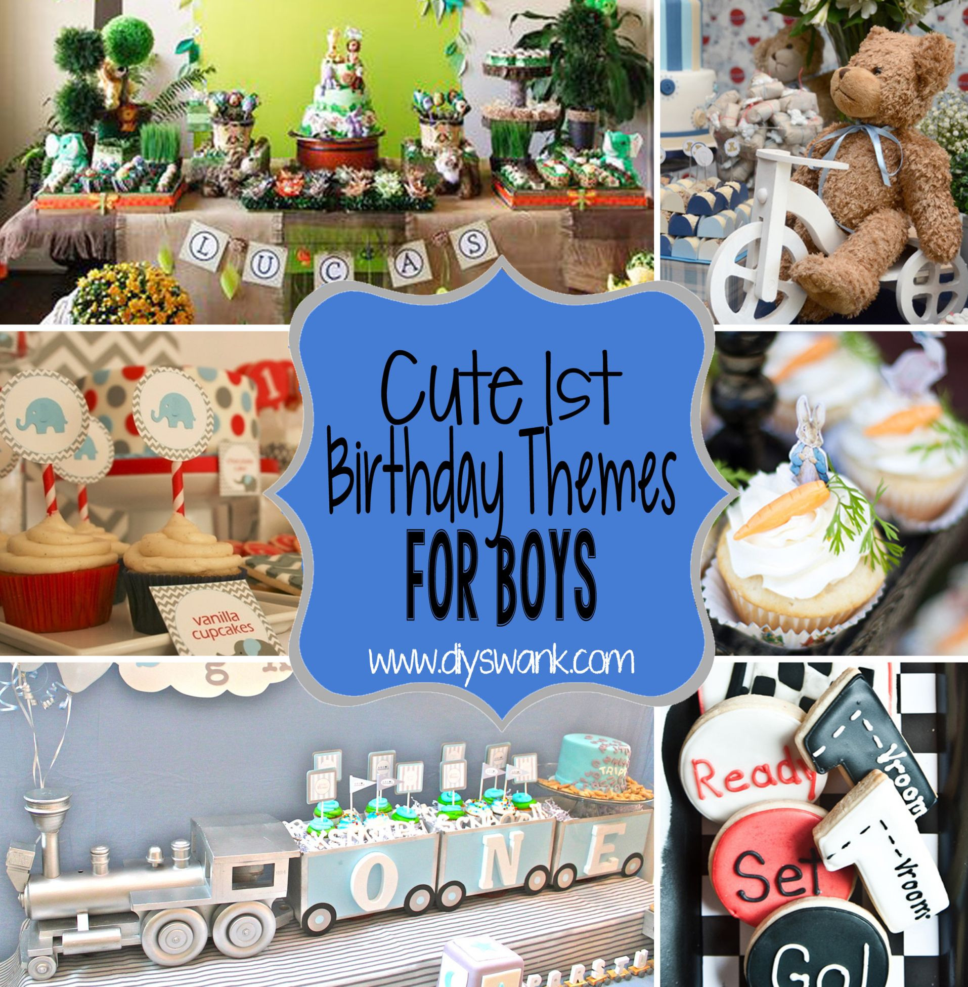 1st Birthday Party Supplies Boy
 Cute Boy 1st Birthday Party Themes