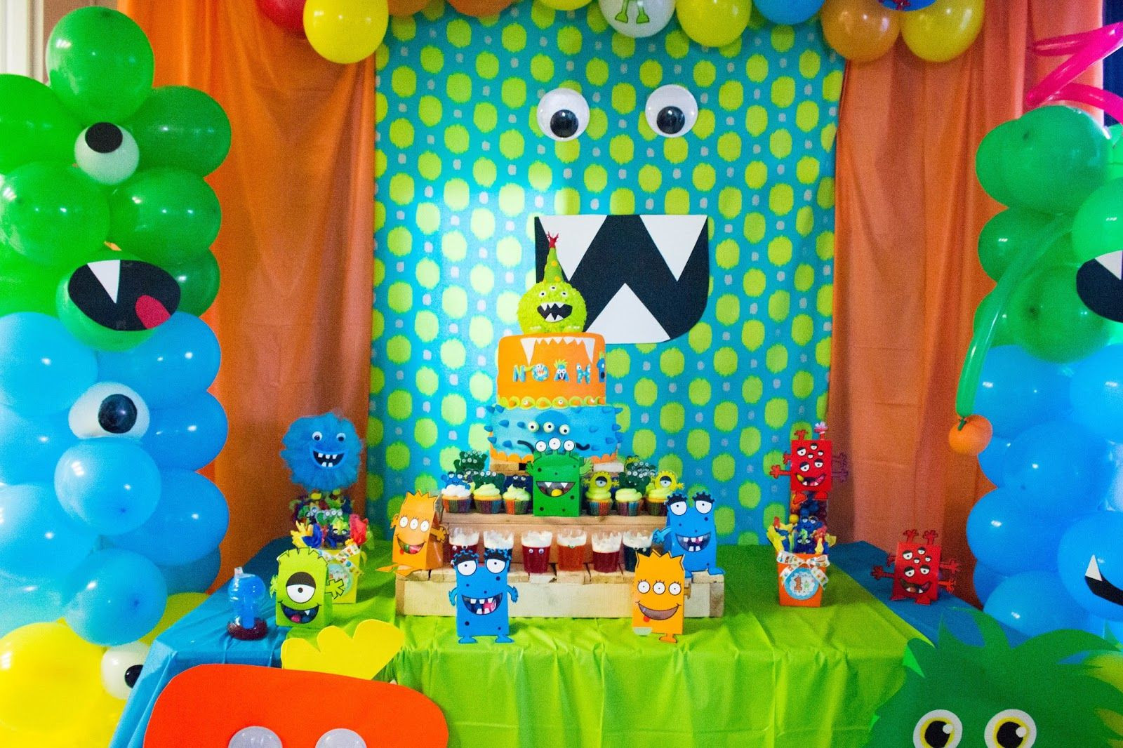 1st Birthday Party Supplies Boy
 Party Ideas Monster party ideas Little boys party