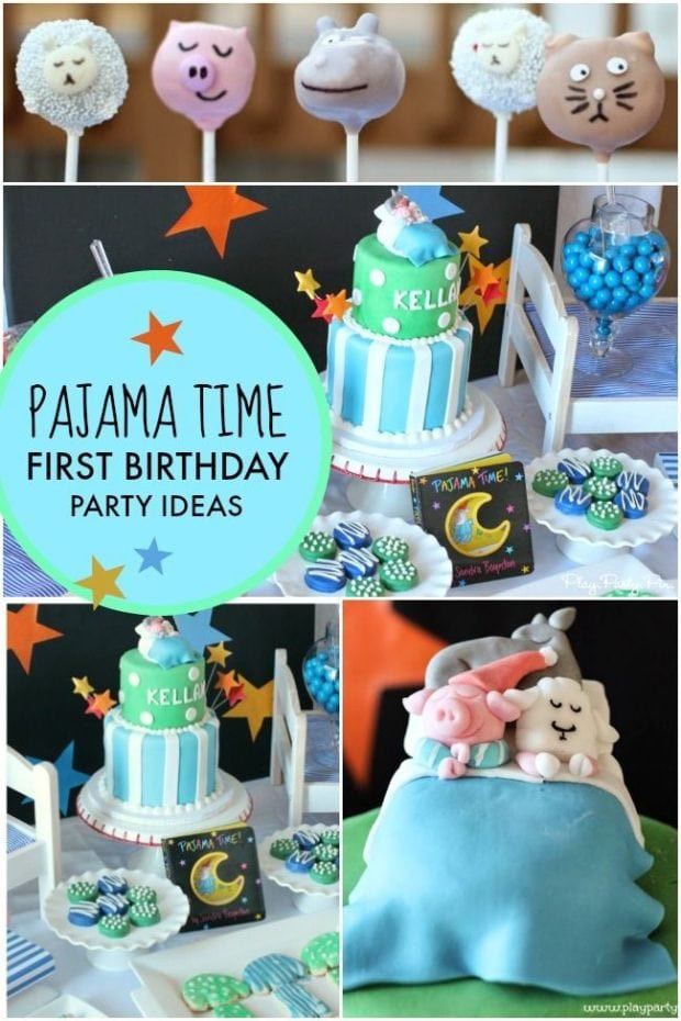 1st Birthday Party Supplies Boy
 A Pajama Time Boy s 1st Birthday Party