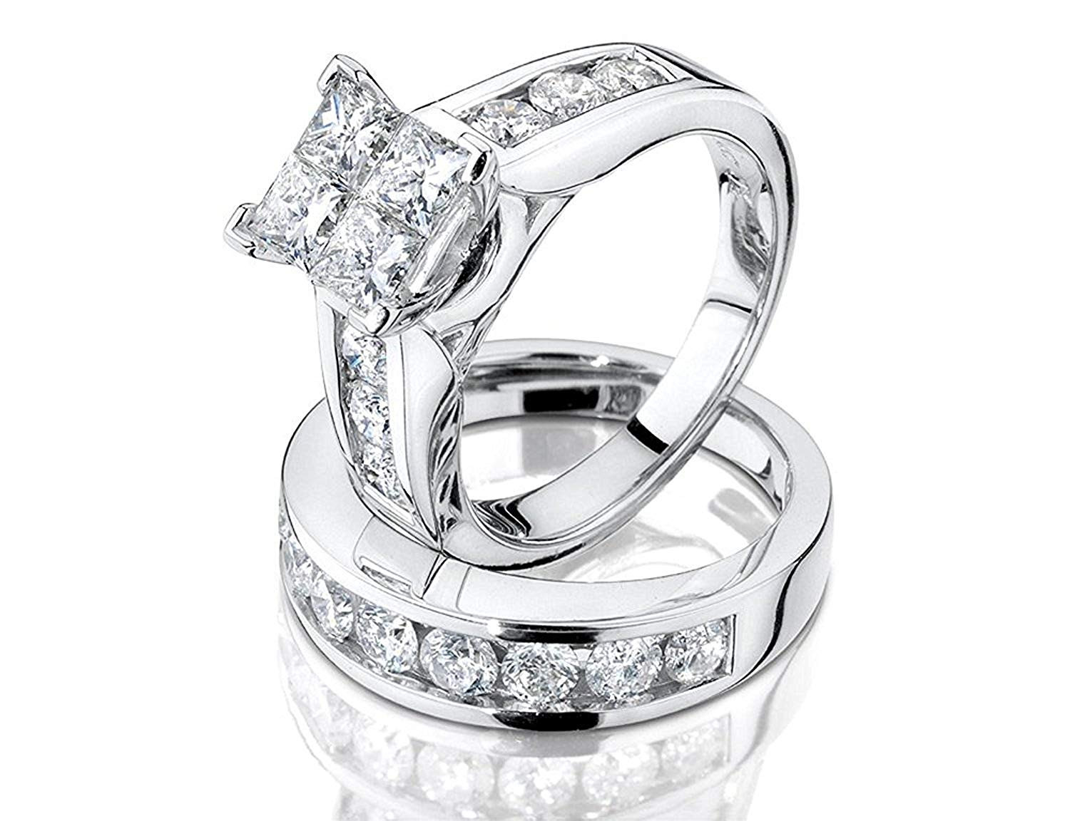 2 Carat Wedding Rings
 1 2 Carat ctw Princess Cut Diamond Engagement Rings for