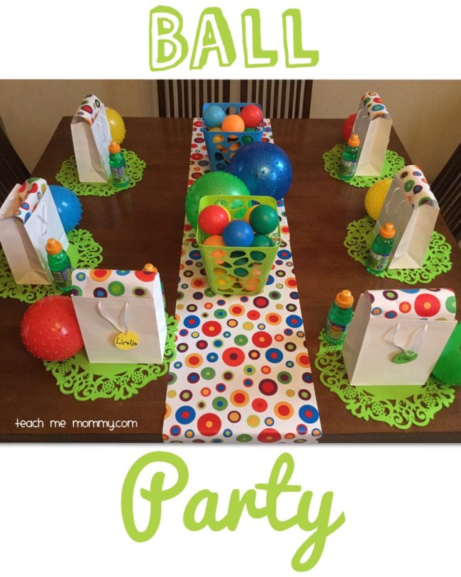 2 Year Old Birthday Party Themes
 Ball Themed Party for a 2 Year Old Teach Me Mommy