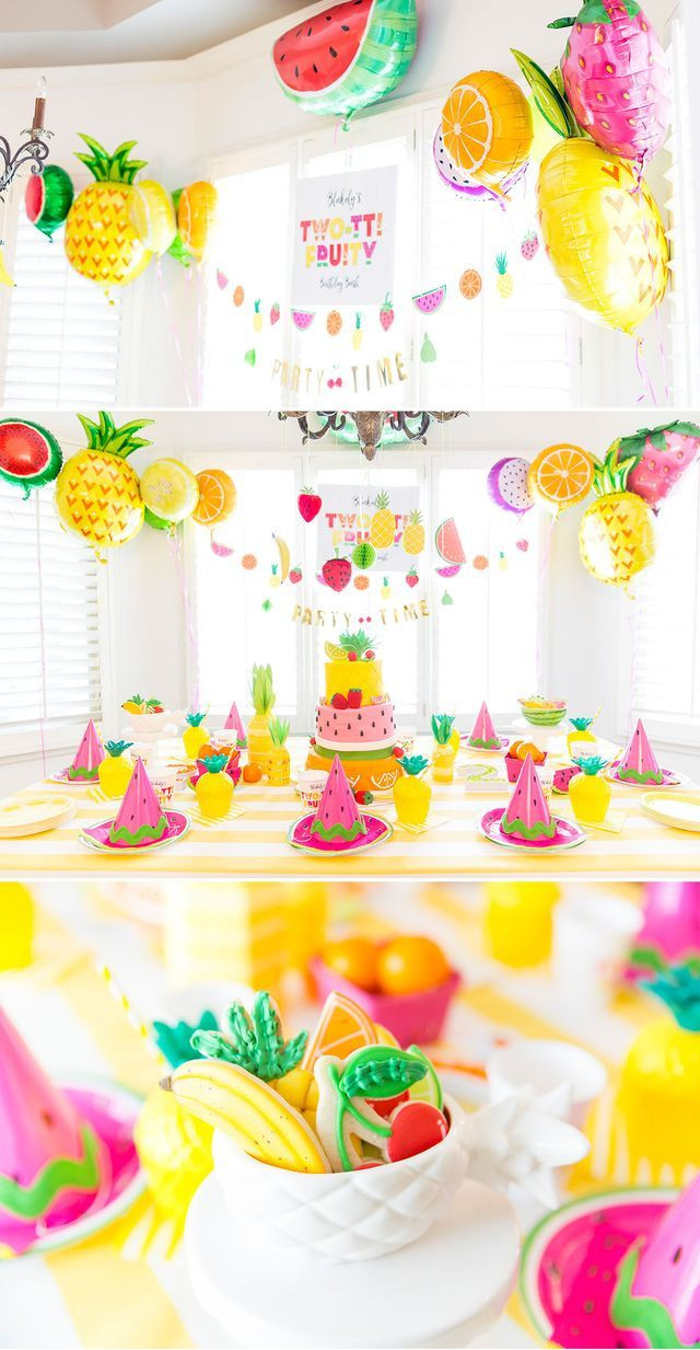 2 Year Old Birthday Party Themes
 Two tti Fruity Birthday Party Blakely Turns 2