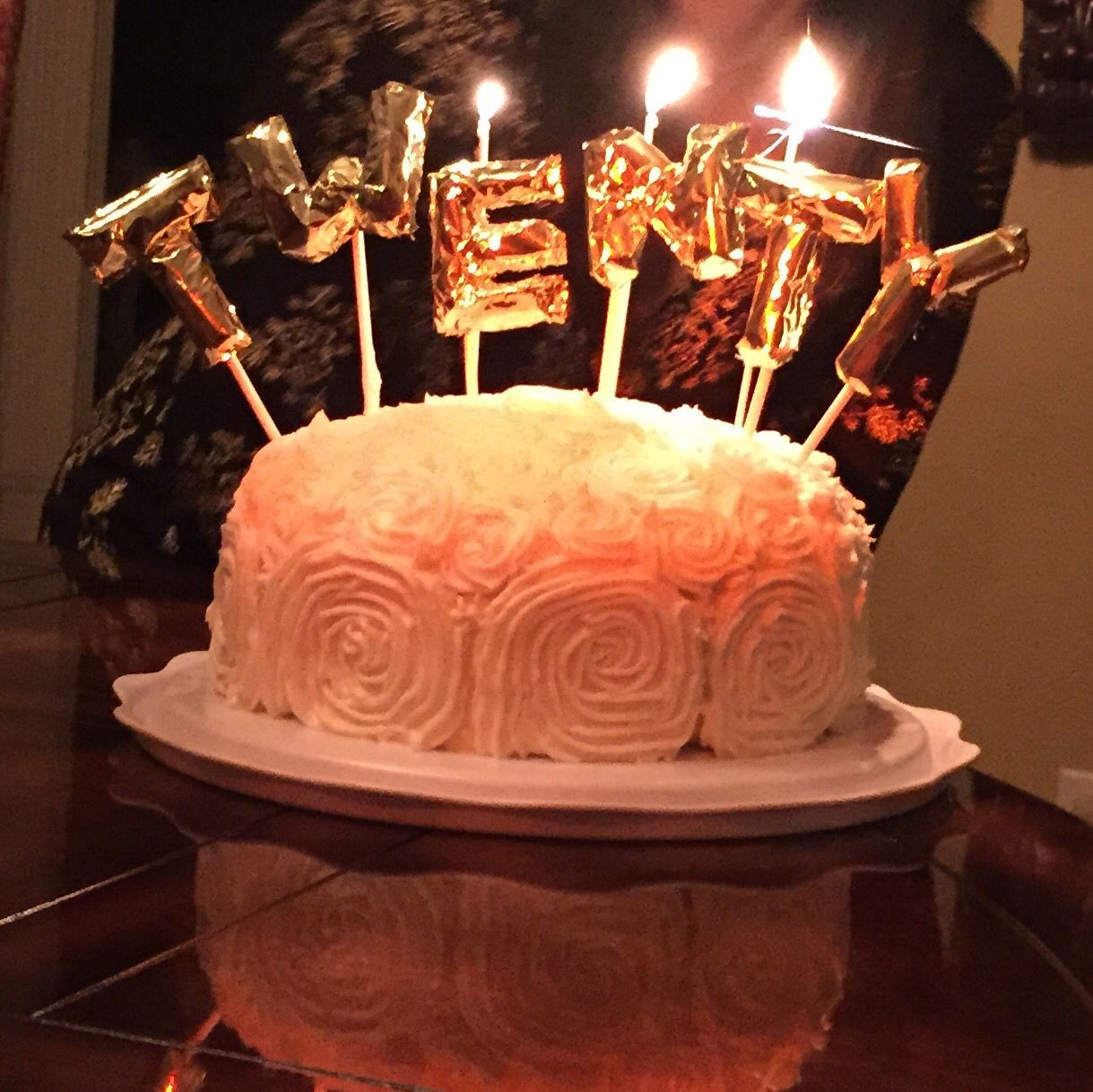 20th Birthday Cakes
 20th birthday cake mini Mylar balloon cake toppers See