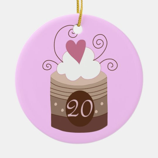 20Th Birthday Gift Ideas For Her
 20th Birthday Gift Ideas For Her Ceramic Ornament