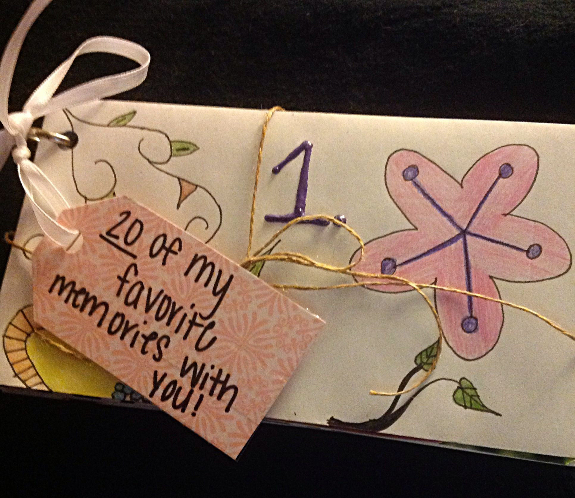 20th Birthday Party Ideas For Her
 I wrote 20 of my favorite memories with my friend for her
