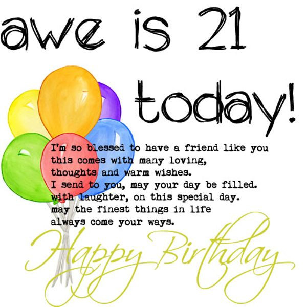21 Birthday Wishes
 114 EXCELLENT Happy 21st Birthday Wishes and Quotes BayArt