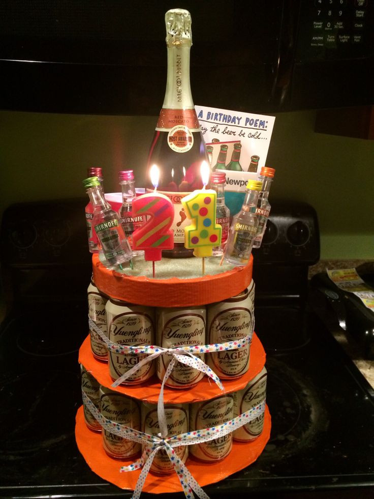 21st Birthday Cakes For Him
 My 21st "birthday cake" for him