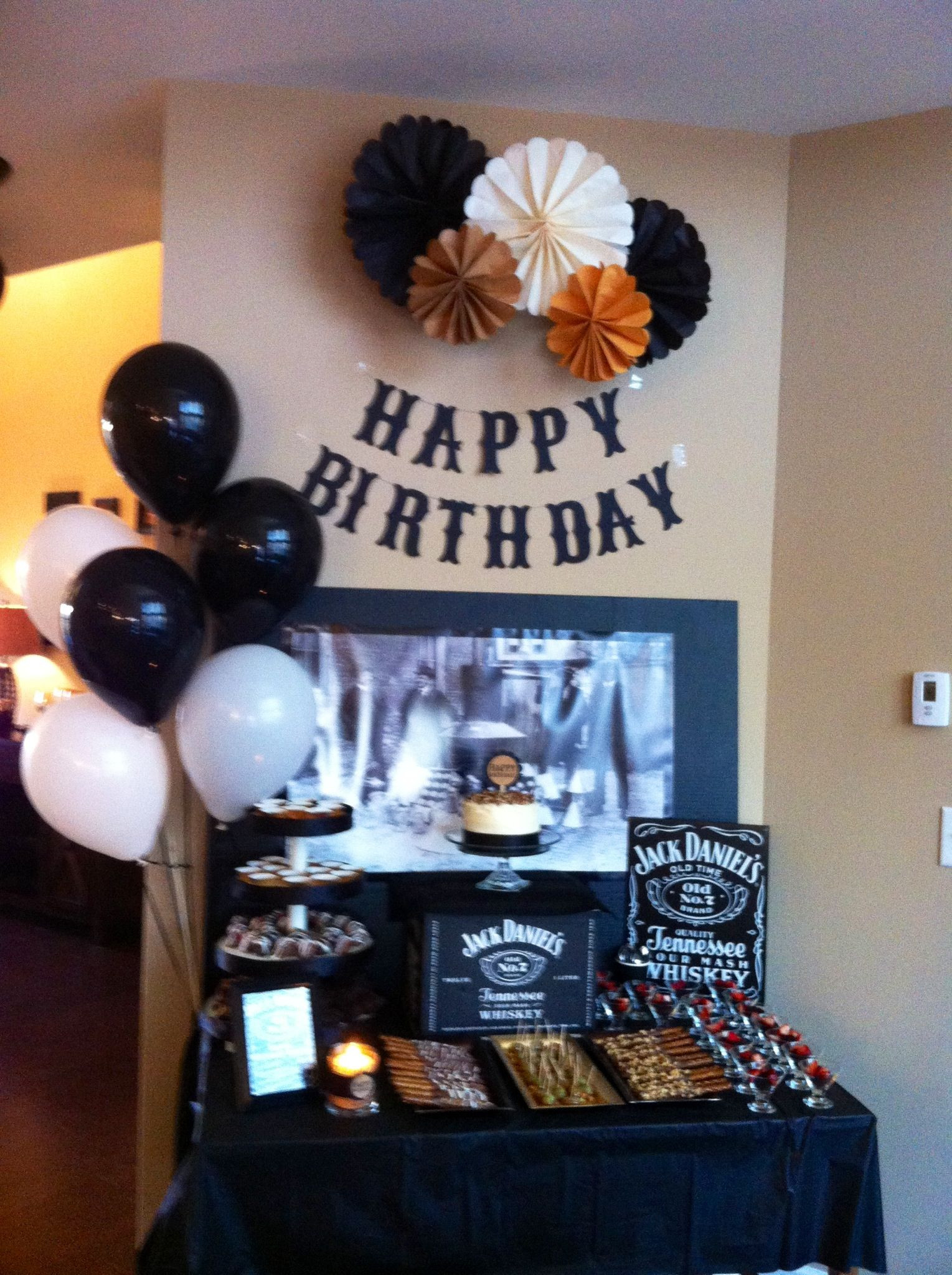 21st Birthday Decorations For Him
 Jack Daniels theme for Dad s surprise 60th bday party